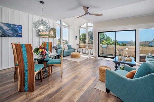 TV, DVD player, stereo