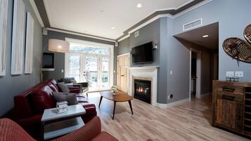 TV connectée, cheminée