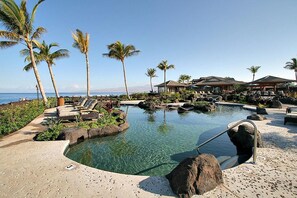 Pool - Hali'i Kai Most Oceanfront Location! Walk to Pool, Gym and Restaurant (Waikoloa)