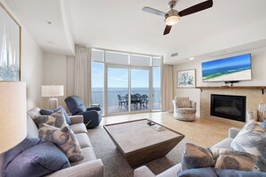 TV, fireplace, DVD player