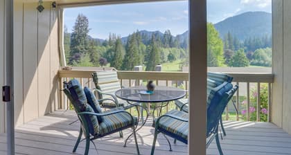 Charming Mountain Condo with Golf Course Views & Nearby Ski Access