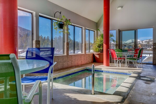 Indoor pool, a heated pool