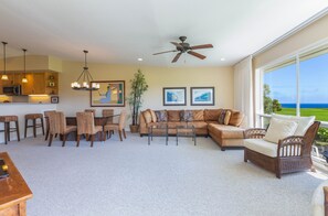 Smart TV, DVD player - Emmalani Court #225 Fabulous Views!  Air Conditioning in Both Bedrooms (Princeville)