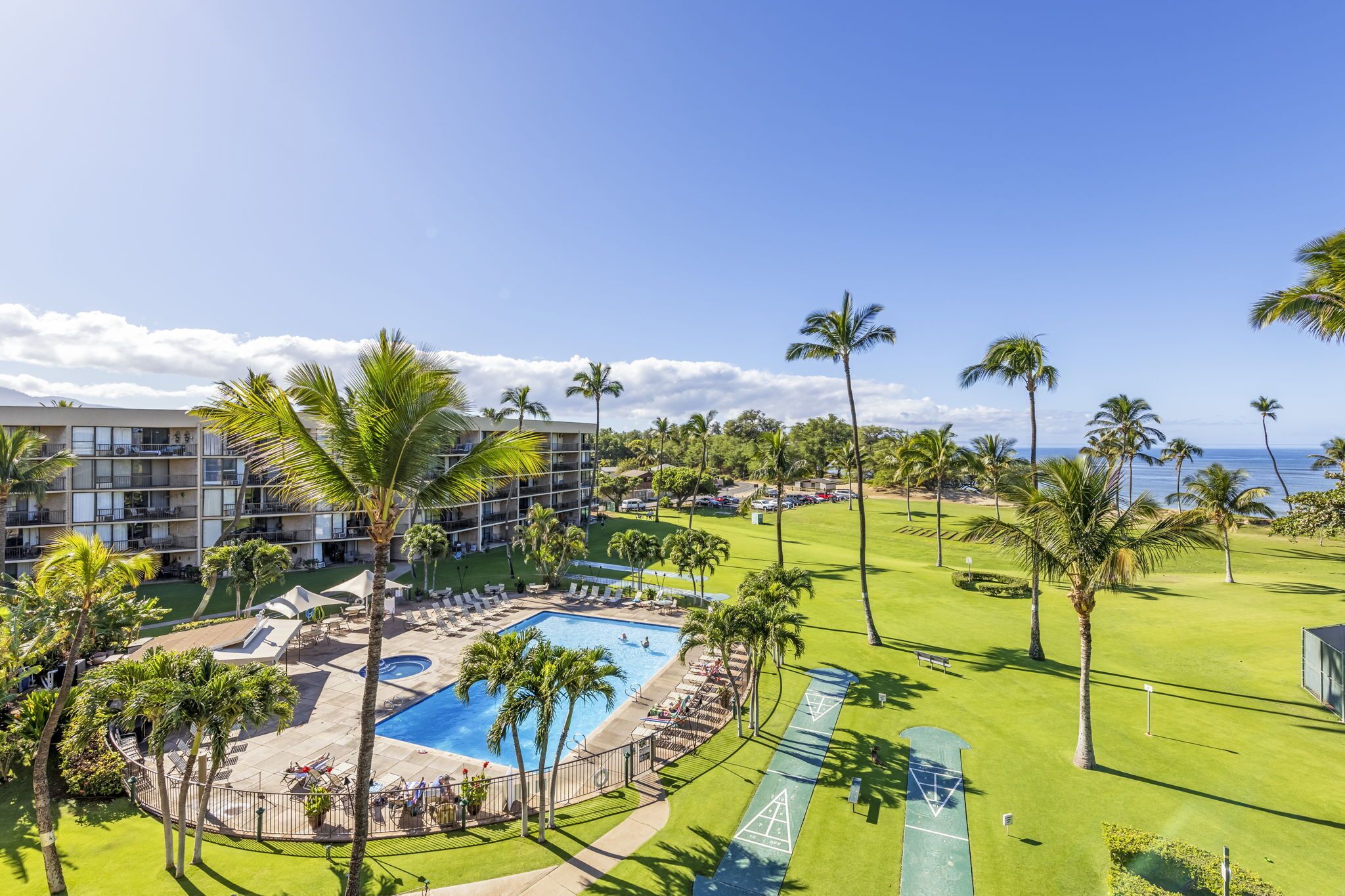 Una piscina riscaldata