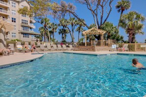 A heated pool