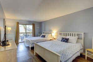 2 slaapkamers, een strijkplank/strijkijzer, gratis wifi, beddengoed