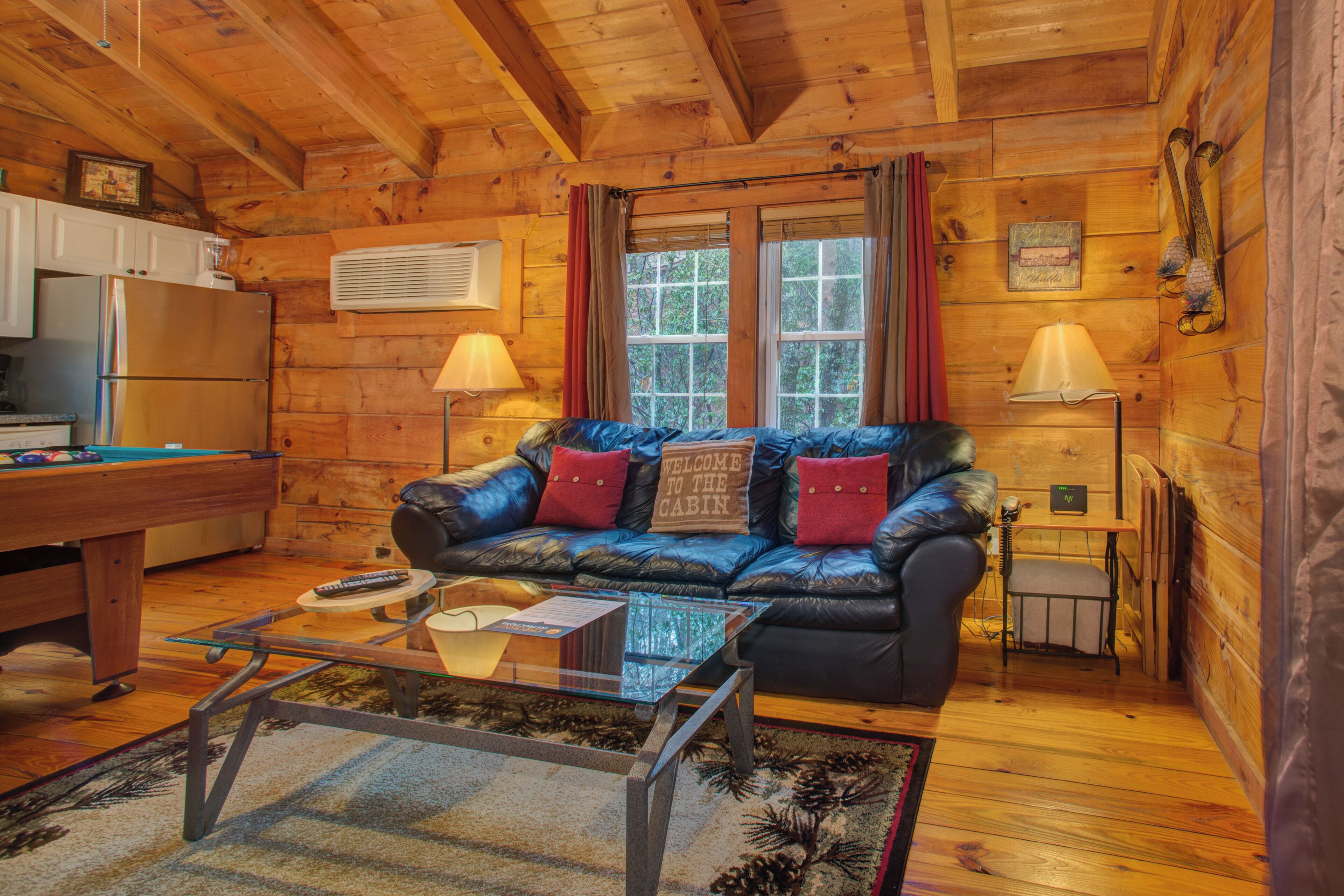 Televisión, chimenea, reproductor de DVD