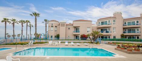 Una piscina riscaldata