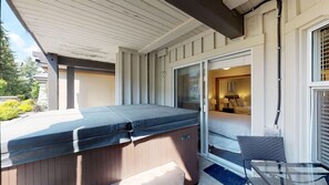 Terrace/patio - 2BR | Lagoons | Private Hot tub | Village Location | Parking (Whistler)