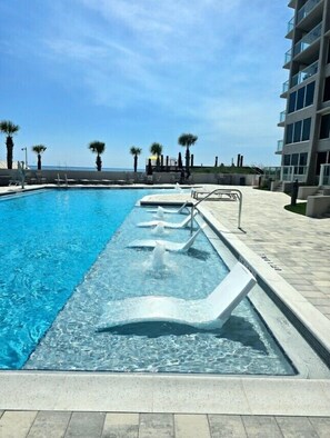 A heated pool