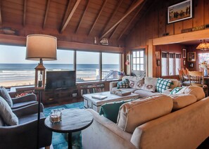 TV, fireplace, DVD player