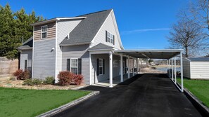 Front View of House and Carport