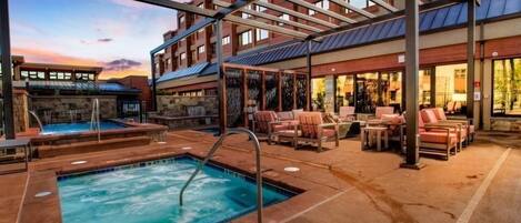 Indoor pool, a heated pool