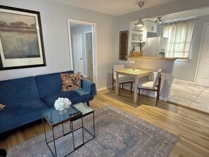 Smart TV, DVD player, books