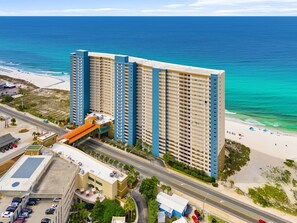 Exterior - BEACHFRONT UNIT!! COMFORTABLY SLEEPS 8! UPDATED JUNE 2026!! (Panama City Beach)