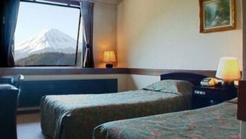 Desk, laptop workspace, iron/ironing board, rollaway beds