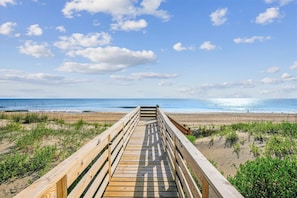 På stranden
