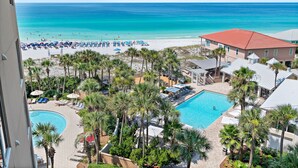 A resort with a pool, beach, and ocean view. - Gulf Front ~ Private Balcony ~ Pool (Miramar Beach)