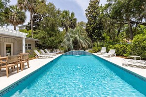 Pool - 15 Bittern Street | Cozy Beach Home with Cottage & Pool 4 Houses to Beach! (Hilton Head Island)