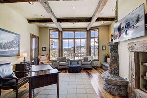 Télévision, cheminée, jeux vidéo