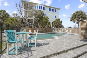 A heated pool