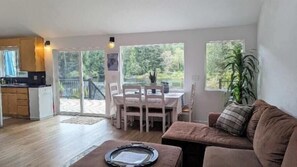 TV, DVD player, books