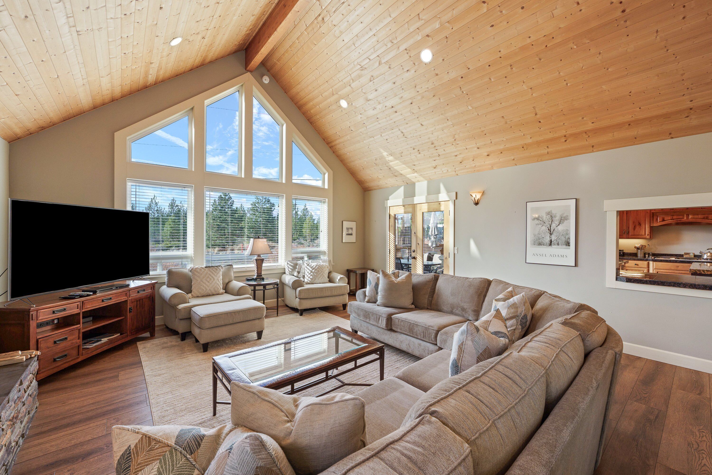 TV, fireplace, DVD player, video library