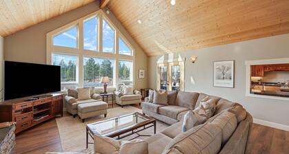 Viisi huippua - suuri 5 Bdrm, 4 kylpyhuonetta, kuisti, jossa poreallas ja vuoristomaisemat, lähellä Mt-poikamiestä!