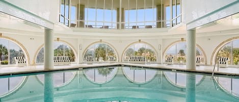 Indoor pool, a heated pool