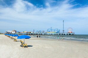 En la playa 