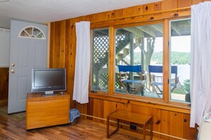 Fernseher, Kamin, DVD-Player