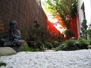 Blick von der Unterkunft