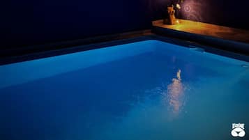 Indoor pool, a heated pool