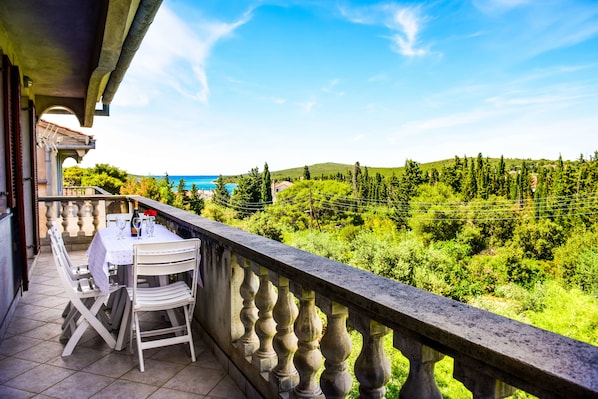 Apartment, 2 Bedrooms, Terrace, Sea View | Terrace/patio