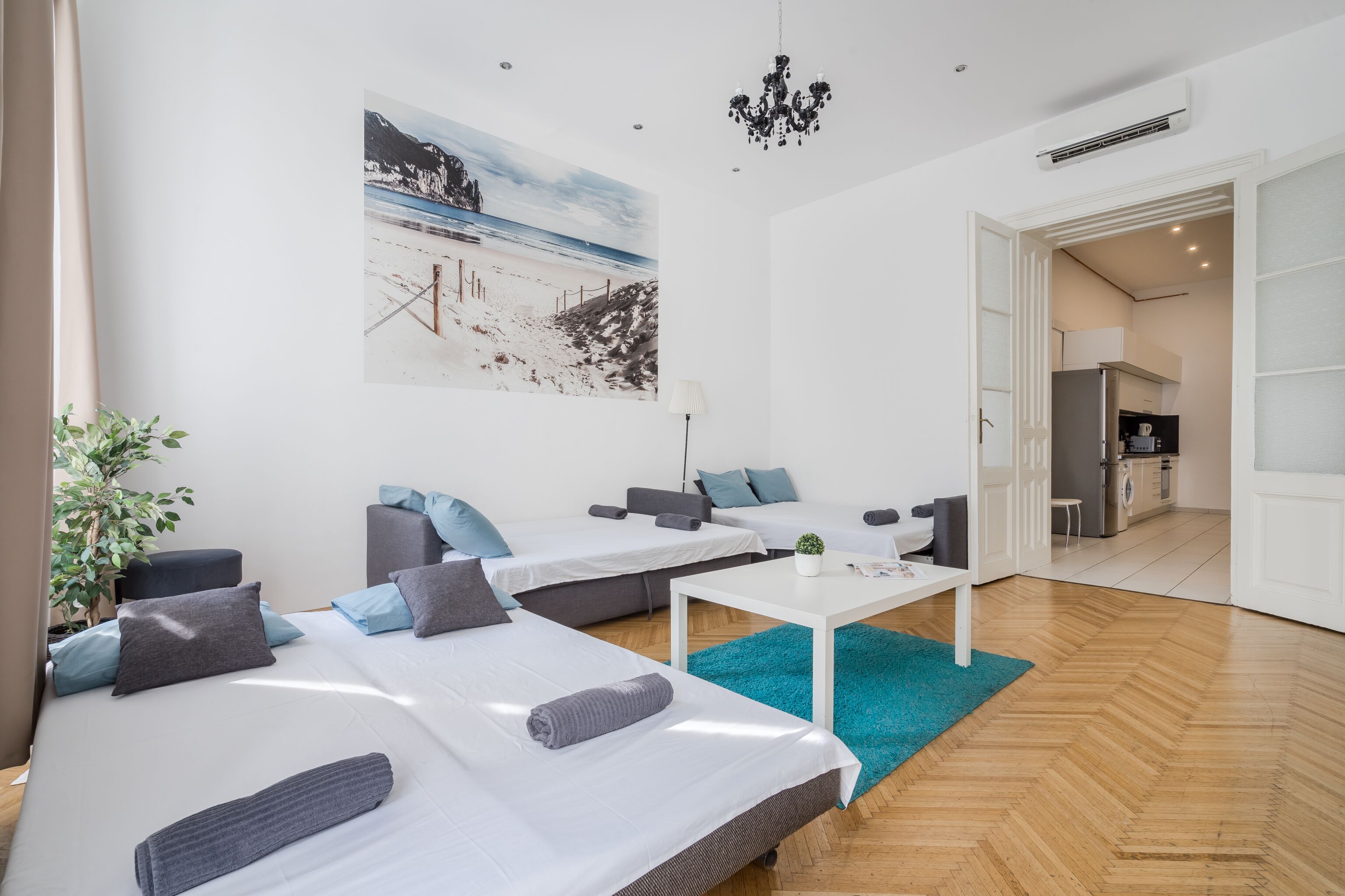 Executive Apartment | Living area | 107-inch LED TV with digital channels, TV