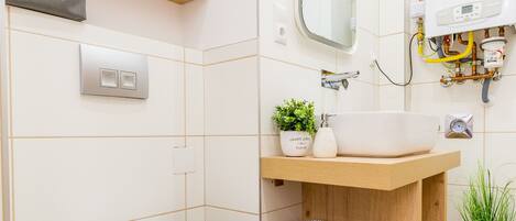 Towels, soap, toilet paper