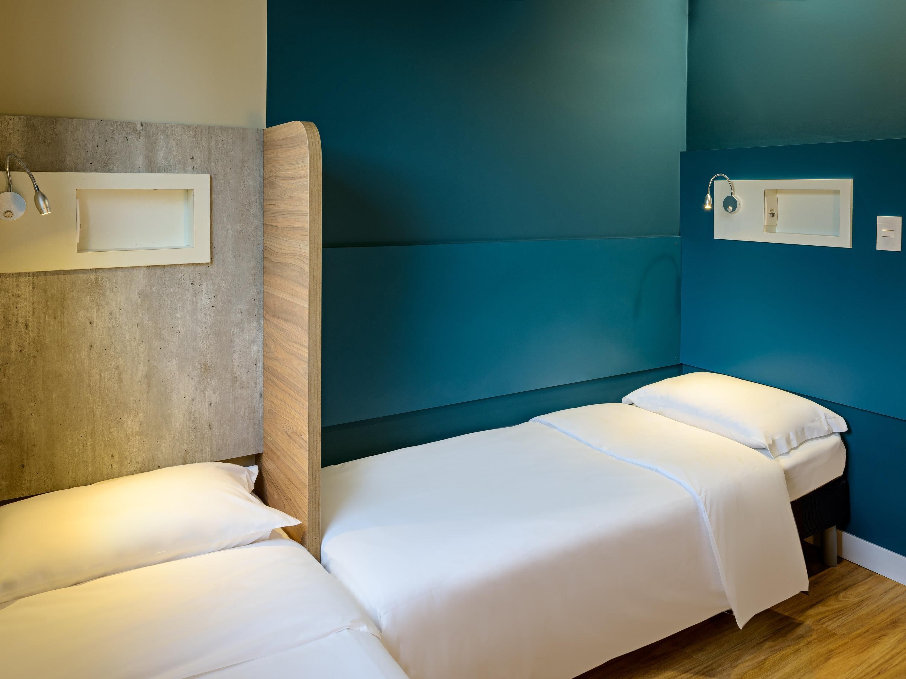 Apartamento estándar, 2 camas individuales | Cortinas opacas, sistema de insonorización, wifi gratis y ropa de cama