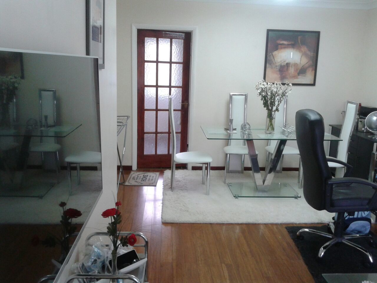 Área de estar no saguão