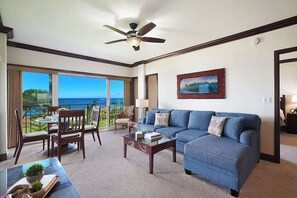 Smart TV, offices - A206 - Oceanfront Luxury Comfort with Ocean Views in Every Room AC, Pool, & Spa (Kapaa)
