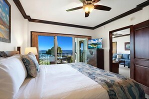 2 bedrooms, iron/ironing board, travel cot, free WiFi - A206 - Oceanfront Luxury Comfort with Ocean Views in Every Room AC, Pool, & Spa (Kapaa)