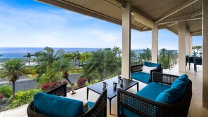 Terrace/patio - 🏖️ Stunning Pacific Ocean Views | Private Pool | Gated Community (Kailua-Kona)