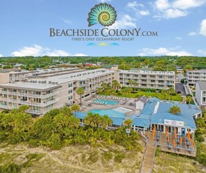 Exterior - • Beachside Colony • Oceanfront Townhome Book now Fall Flash Sale A++ Views! 3/3 (Tybee Island)