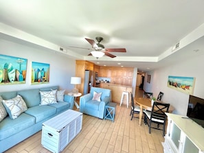 Smart TV, DVD player, books