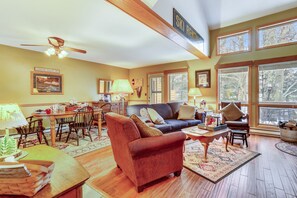 Chimenea, reproductor de DVD