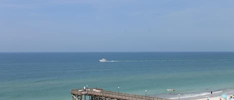 在海滩
