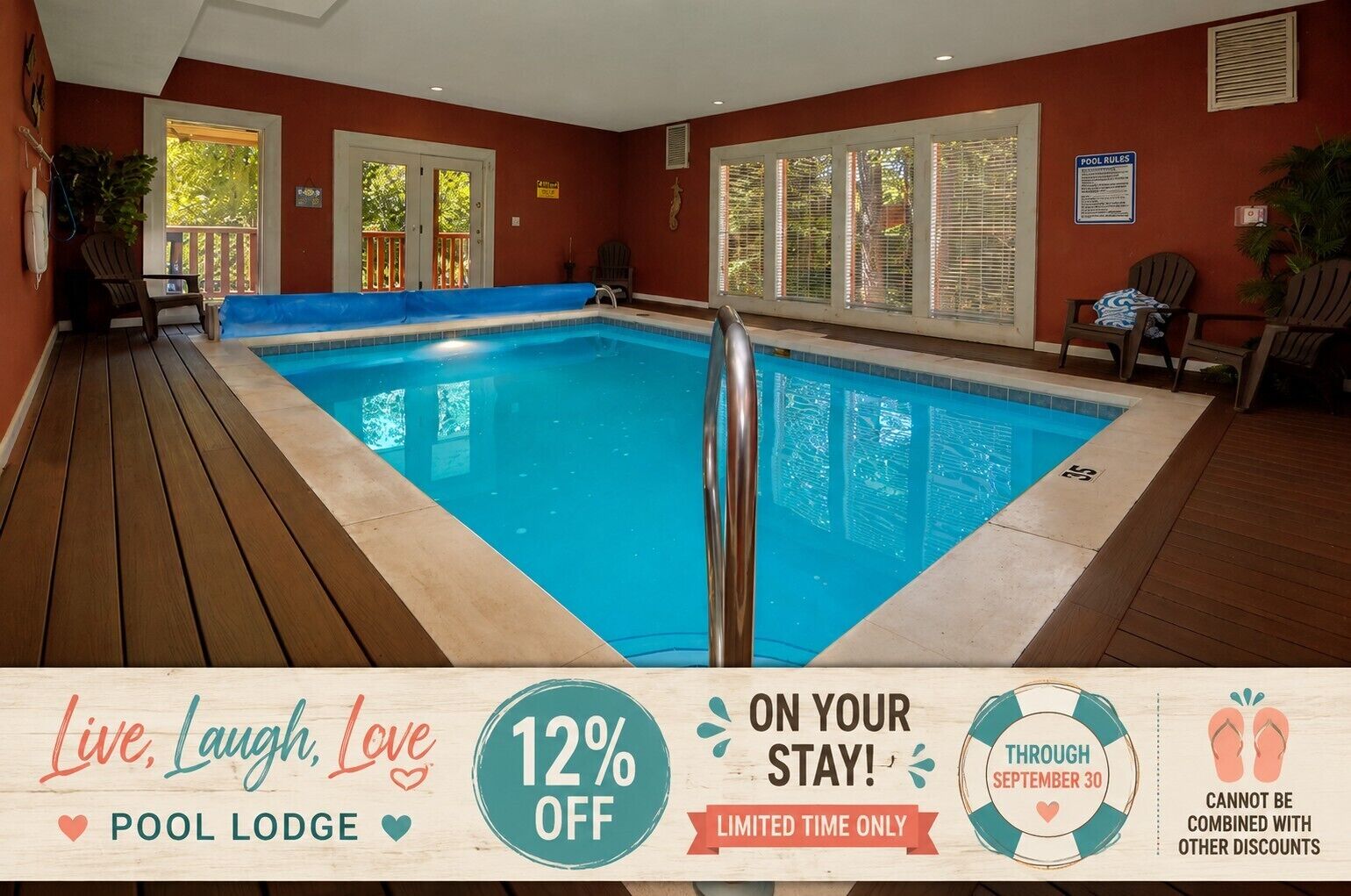 A heated pool