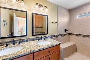 Bathroom - Seascape Escape: Oceanside, 4 lots from the beach, Shared Pool, Pet-friendly (Nags Head)