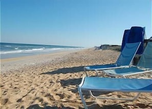 En la playa