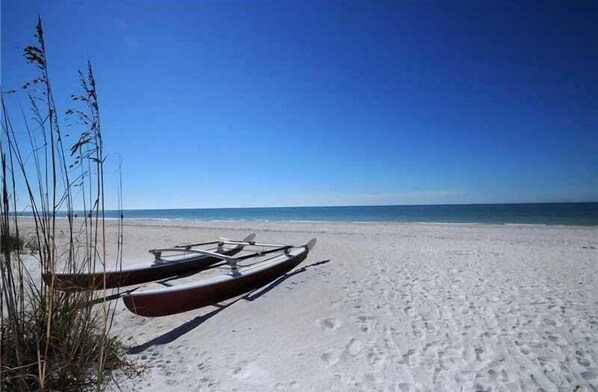 Accommodatie ligt op het strand