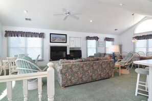 TV, fireplace, DVD player